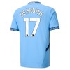 Officiële Voetbalshirt Manchester City De Bruyne 17 Thuis 2024-25 - Heren